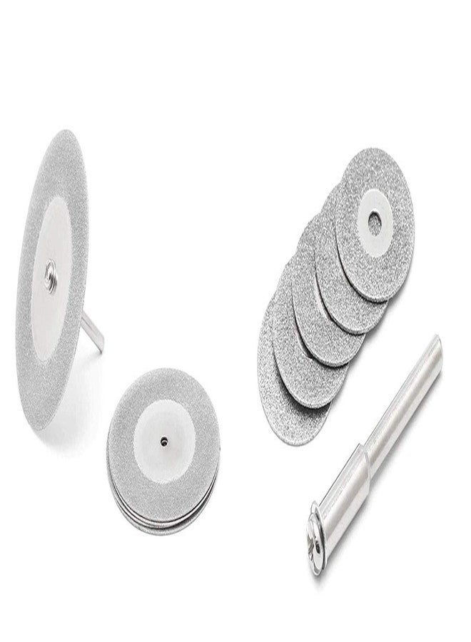 DIY Crafts Pack of 5 Pcs., Silver Colour Multi Utility, 16mm Diamonte Cutting Discs Drill Bit Shank for Rotary Tool Blad(Pack of 5 Pcs., Silver Colour Multi Utility) - Image 1